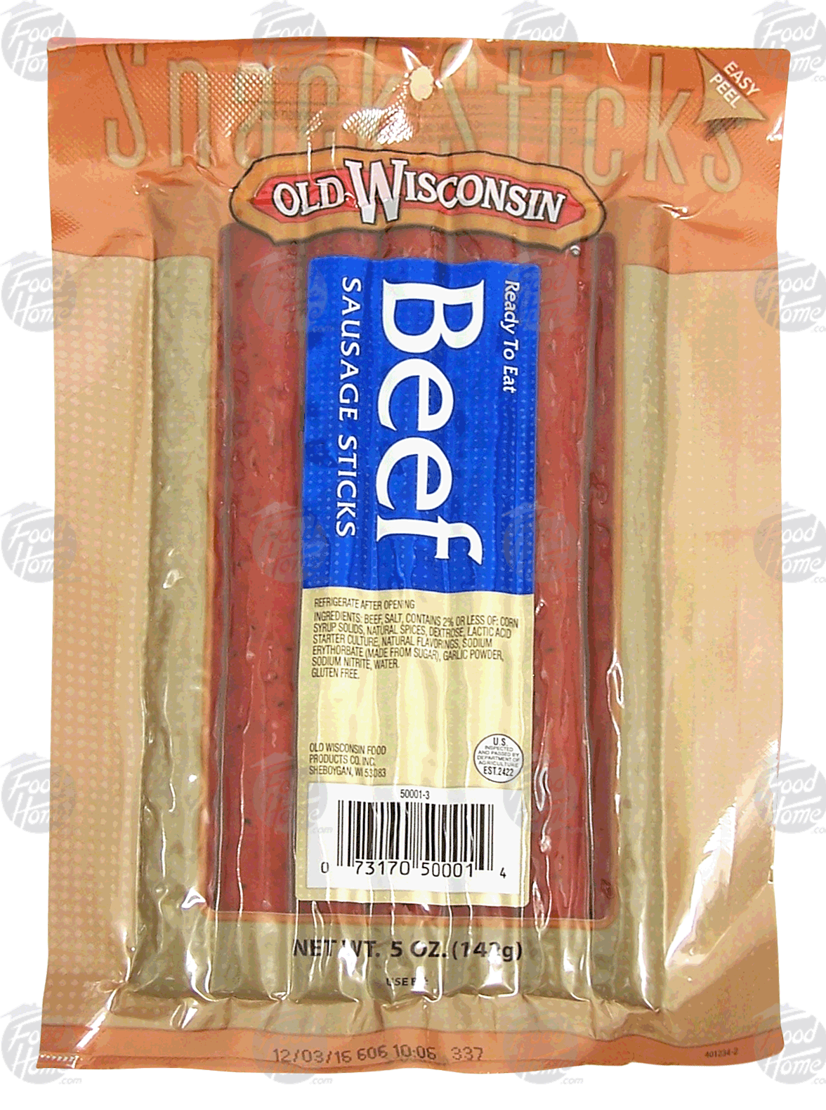 Old Wisconsin  beef sausage sticks, 7 sticks Full-Size Picture